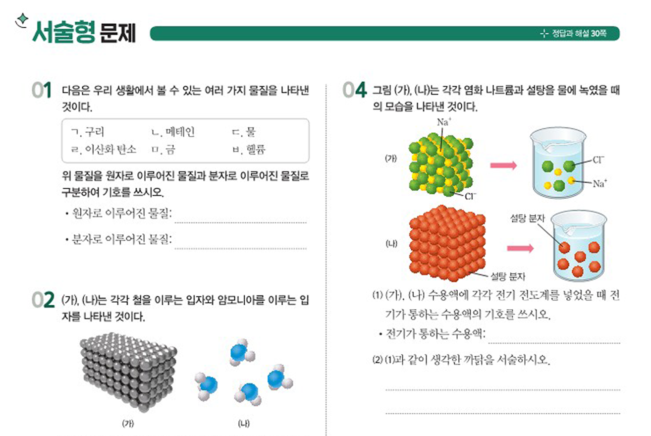 서술형 문제 이미지